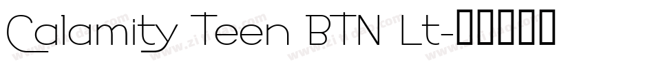 Calamity Teen BTN Lt字体转换